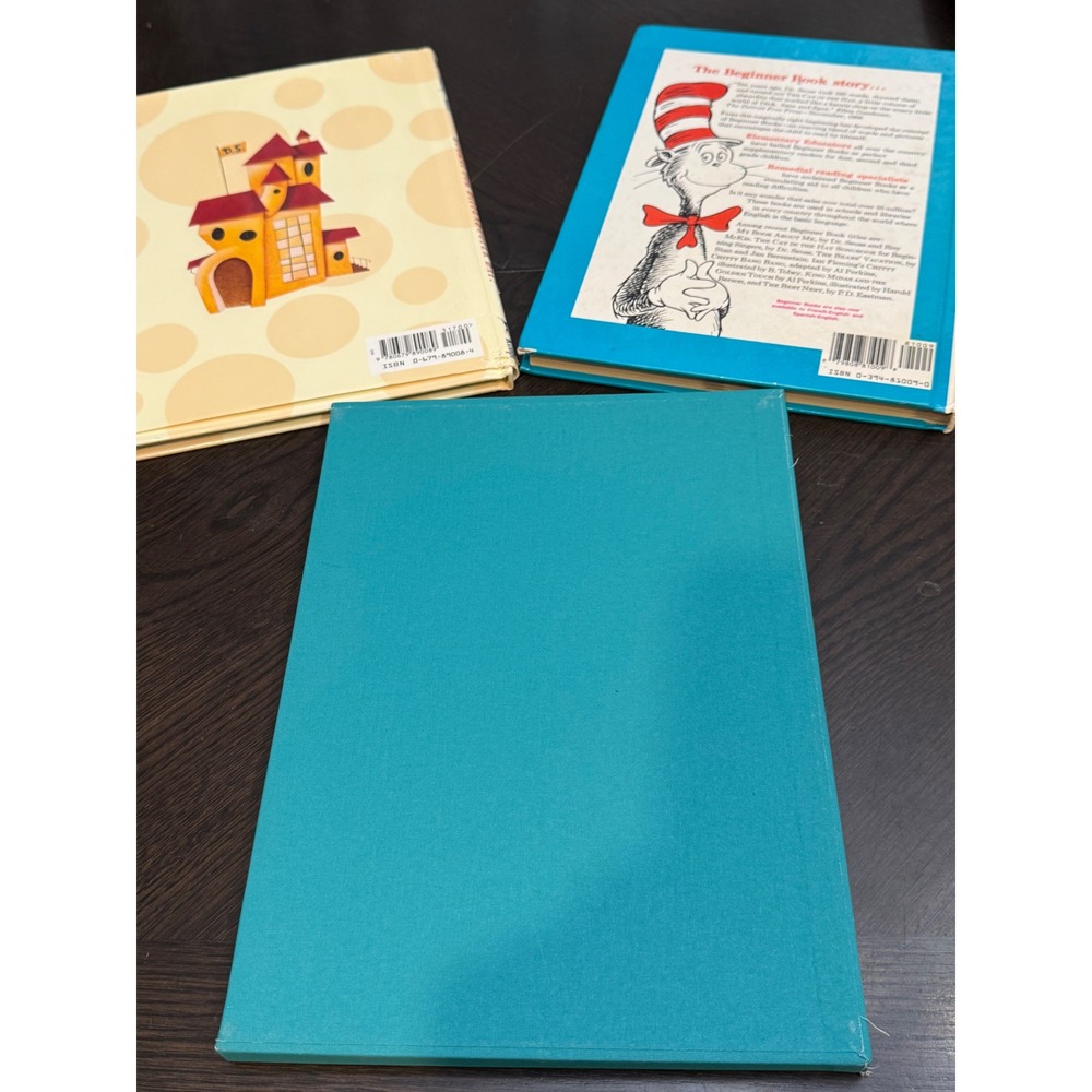 Dr Seuss Book Lot Oh the Places Youll Go Deluxe Slipcase Diffendoofer Day Cat